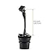 Magnetic Cup Mount iKross Black Universal Smartphone Car Cup Holder Cradle Mount with 3 Lighter Sockets & 2 USB Charging Port 4.2A 21W