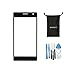 sunways Outer Glass Screen Replacement for Nokia Lumia 730 735 with Device Opening Tools(Black)