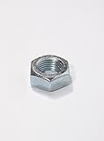 QSC 1/2-20 Steel Right Hand Jam Nut, Clear Zinc Plated (6-Pack)