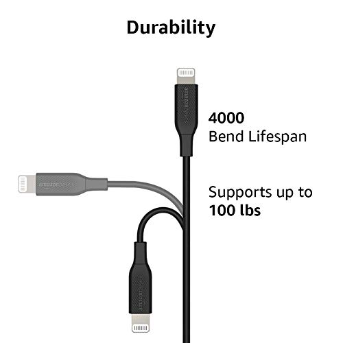Amazon Basics USBC to Lightning Cable Cord, MFi Certified Charger for Apple iPhone 13/12/11