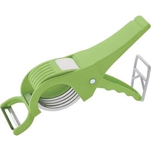 LEAWALL 2 in 1 Stainless Steel 5 Blade Vegetable Cutter with Peeler
