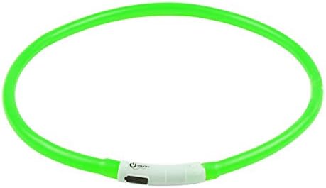 Akatie LED Dog Collar USB Rechargeable Glowing Pet Dog Collar Light for Night Safety Water Resistant Flashing Light Up Collars for Small Medium Large Dogs