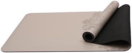 Natural Rubber Yoga Mat 4.5mm Thick 72.8"x26.8" Eco and Body Friendly Sweat Grip Non-Slip Perfect for Hot Yoga, Pilates and Exercise with Black Carrying Bag - Ganesha