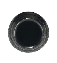 Black Pottery Angled Vase Sgraffito Design