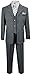 Boys Pinstripe Suit in Grey with Matching Tie Size 7