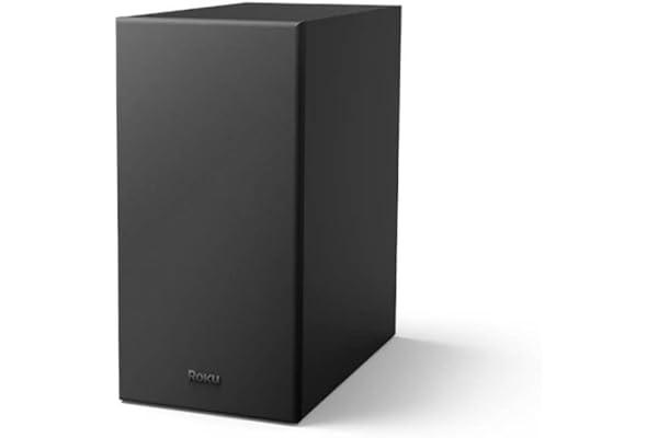 Roku Wireless Bass, Slim Subwoofer Streambar, Streambar Pro Wireless Speakers (Renewed)