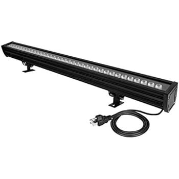 H-TEK 108W RGBW LED Wall Washer Light with RF Remote Controller, Color Changing LED Flood Light for Outdoor/Indoor Lighting Projects Hotels, Resorts, Casinos, Billboards, Building Decorations, Parties