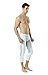 TM-MUC78-WTL_Large Tesla Men's Mesh-Panel Compression 3/4 Capri Baselayer Cool Dry Sports Tights MUC78