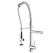 Kraus KPF-1602 Single Handle Pull Down Kitchen Faucet Commercial Style Pre-rinse in Chrome
