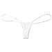 Freebily Sexy Women Lingerie Open Butt Low Rise G-String Micro Thong Bikini Underwear White One Size