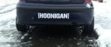 Hoonigan Car Vinyl Decal Funny Drift Jdm Epic, White, 12 Inch, Die Cut Vinyl Decal For Windows, Cars, Trucks, Tool Box, Laptops, Macbook- Virtually Any Hard, Smooth Surface
