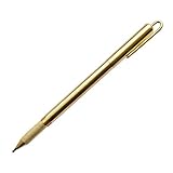 SMOOTHERPRO Solid Brass for Gift School Office with Clip G5 Refill EDC Smooth Writing Pen Sanded Glossy