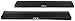 FCS Surf Premium SUP Hard Rack Pads Roof Racks Pads (Pair) Black