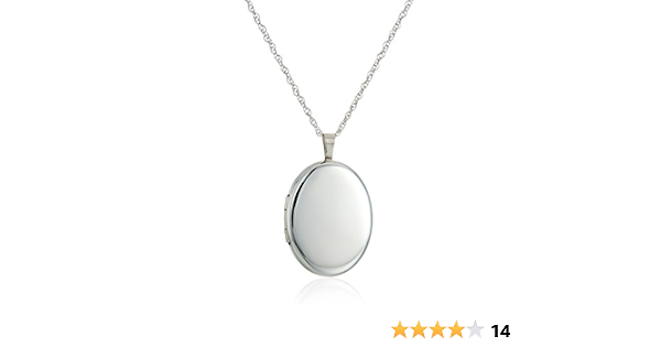 Sterling Silver Large Polished Oval 