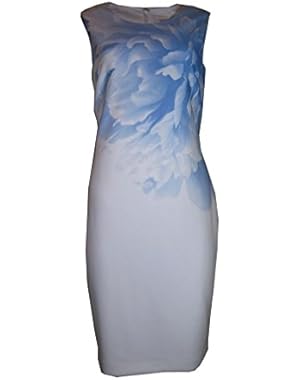 Calvin Klein Women's Printed Scuba Sheath Dress (10)