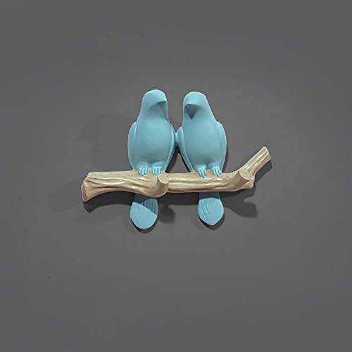 Shoe rack Coat Rack_wall-Mounted Decoration With Hooks Clothes Hanger Umbrella Holder Storage Organizer European Pastoral Bird Hook White/Blue/Black/Pink