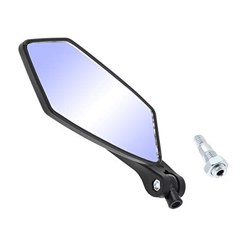 Motorcycle Rear View Mirror, Universal Side Mirrors for Motorcycle 2pcs 10mm - Thumbnail 4