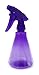 Empty Plastic Spray Bottle 12 oz, Clear Purple, Adjustable Head Sprayer from Fine to Stream (Pack of 1)