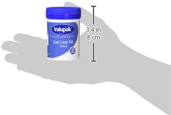 Valupak Cod Liver Oil Capsules High Strength 1000mg 30 Capsules, White,blue, 30 count (Pack of 1) - Image 4