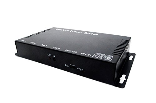 BeElion 4Ch Color Video Quad Splitter Multiplexer Processor Switcher for CCTV Vehicle Security Camera,9-36Vdc Power