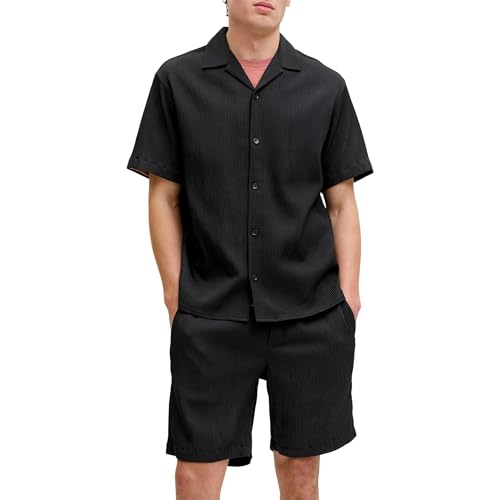 JACK & JONES Jjeharrison Resort Shirt SS Sn Set MP (Pack of 2) for Men