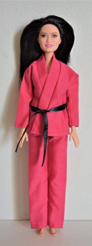 Handmade Doll Clothes Karate Uniform Assorted Colors Gi Judo TKD fits 11" Barbie Girl Dolls - Thumbnail 4