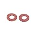 uxcell 5mmx10mmx1mm Fiber Insulating Pad Fastening Washer Red 100pcs