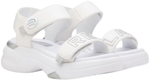 Replay Tempura Jr-3, Sandali Bambina, 081 White Silver, 31 EU