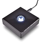 Santa Cruz Lights 5 LED Black Lacquer White Light Stand Base for Crystals - AC Powered