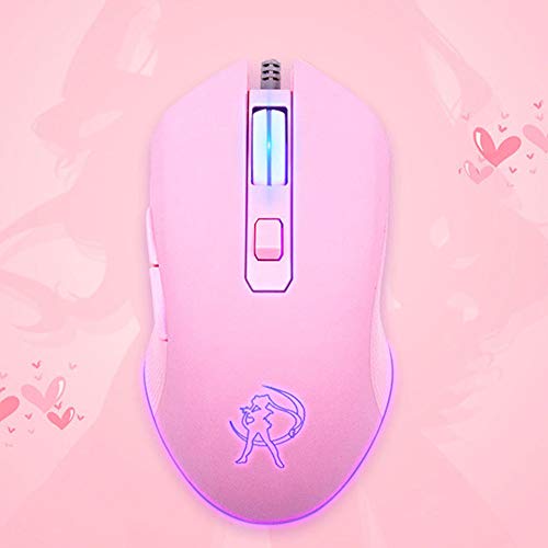 Gaming Mouse Silent Click, 7 Colors Backlit Optical Game Mice Ergonomic ...