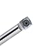 Wood Turning tool Carbide Tipped Lathe Full Size Rougher Tool bar With 15mm Square Carbide Insert with Radius and Screw and star key wrench,for wood hobbyist or DIY,Type SQ-15R50（Handle not Include