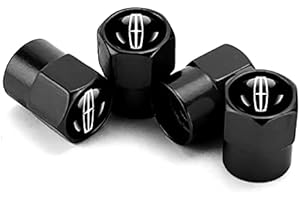 Auto Tire Air Valve Caps 4pcs/Set- Car Wheel Tyre Dust Stems Cover with Logo Emblem Waterproof Dust-Proof Universal fit for A
