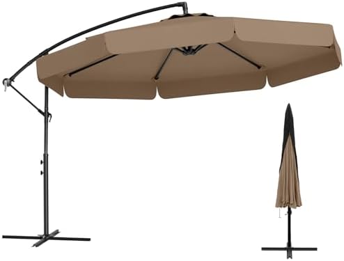 cobana 10 ft patio umbrella offset hanging Amazon.com: COBANA 10ft Offset Hanging Patio Umbrella, Outdoor Cantilever  Aluminum Umbrella with 360° Rotation, Crank and Tilt System, Blue : Patio,  Lawn & Garden