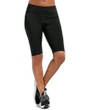 SOUTEAM Women's High Waist Yoga Compression Running Shorts