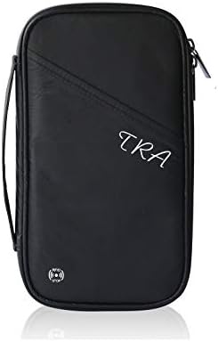 Passport Wallet RFID-Blocking Tyvek Dupont Material Family Travel Passport Holder Tickets/Document Organizer with Zipper for Men & Women by TRA