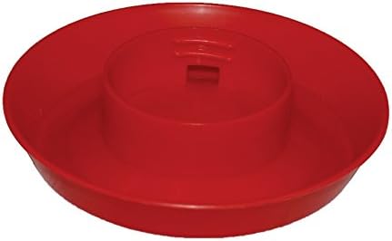 Harris Farms Screw-on Quail Watering Base For Quart Jar, Red