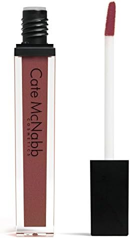 Paris Pink | Dark Pink Liquid Lipstick - Long-Lasting, High Shine, Moisturizing, Gluten-Free, Cruelty-Free Formula with Olive Oil and Cupuacu Butter, Cate McNabb Cosmetics, 0.16 oz.