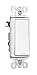 Legrand Radiant TM870WCP6 15 Amp Rocker Wall Switch, Single Pole Decorator Light Switches, White (10 Pack)