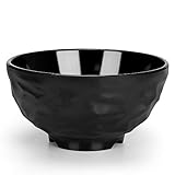 FRLEDM Melamine Bowls-13.2 Ounce for Cereal,Noodle,Soup,Salad,Fruit-Matte black
