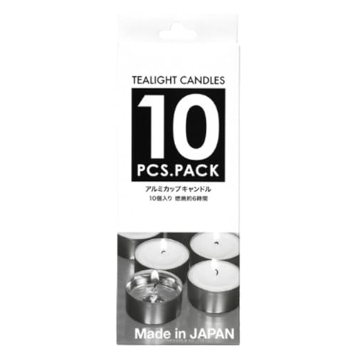 カメヤマキャンドルハウス 日本製のキャンドルアルミカップ 10個入り(ティーライトティン)