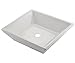 Comllen White Porcelain Ceramic Vessel Bathroom Sink Art Basin