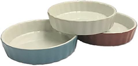 Kitchen Collection White 5" Porcelain Round Quiche Dish