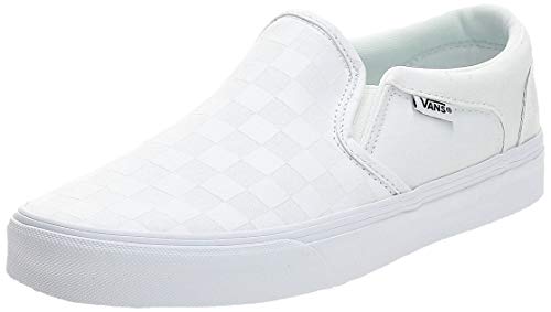 vans white mens slip on