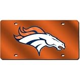 NFL Denver Broncos Laser Cut License Plate, Orange