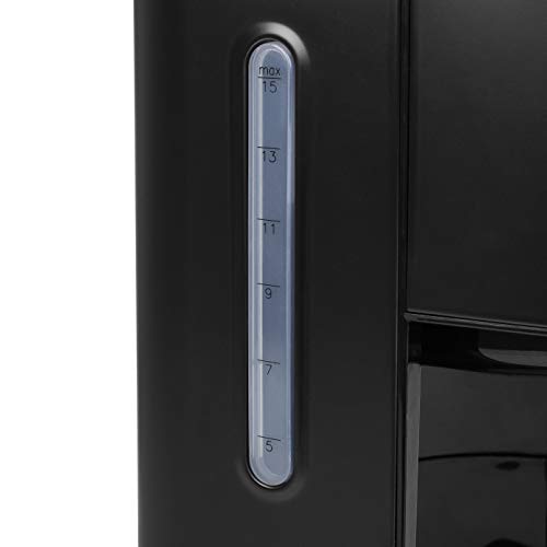 Princess Black Steel Kaffeemaschine - 1,5 Liter Fassungsvermögen, 900 Watt, für bis zu 15 Tassen, Füllstandanzeige… – Bild 5