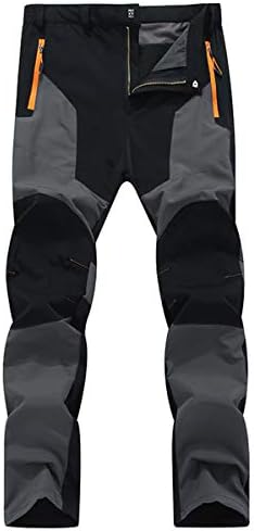 LY4U Men's Outdoor Quick Dry Lightweight Breathable Trousers Hiking Camping Trekking Mountain Running Cycling Hunting Stretch Trousers