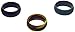 ThunderFit Silicone Rings for Men - 4 Rings / 1 Ring Step Edge Rubber Wedding Bands