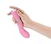 Pure Love Silicone G-Spot Vibrator Pink, Rechargeable and Multi Speed with Swarovski Crystal Button, Pretty Quilted Vibrator