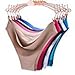 COSOMALL 6 Pack Women's Invisible Seamless Bikini Underwear Half Back Coverage Panties