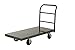 Vestil ECSPT-2448 Steel Platform Truck, 6" x 2" Rubber Caster, 2000 lbs Capacity, 48" Length x 24" Width x 11.8"  Height Deck primary